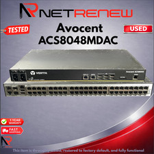 Avocent Vertiv ACS8048MDAC ACS8000 48 Port 2x PSU Console Server