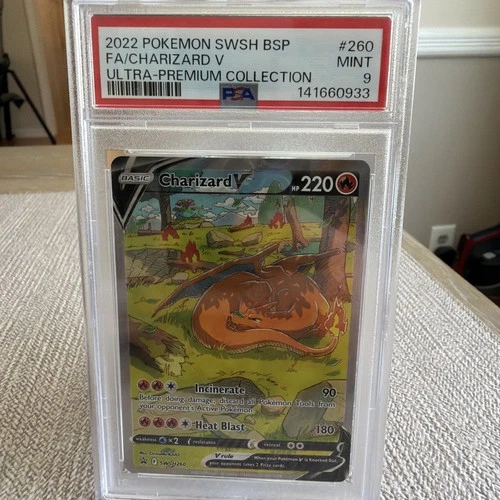 Pokémon TCG Charizard V SWSH260 Promo Holo CGC 9 Sword & Shield 2022 Graded Card