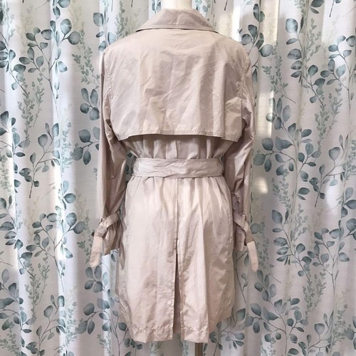 Longchamp Women Jacket M Long Champion Trench Coat Beige Size 9 Limited Edition - Picture 5 of 9
