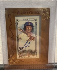 2025 Topps Allen & Ginter Luisangel Acuna RC Mini Framed Auto #MA-LA Mets