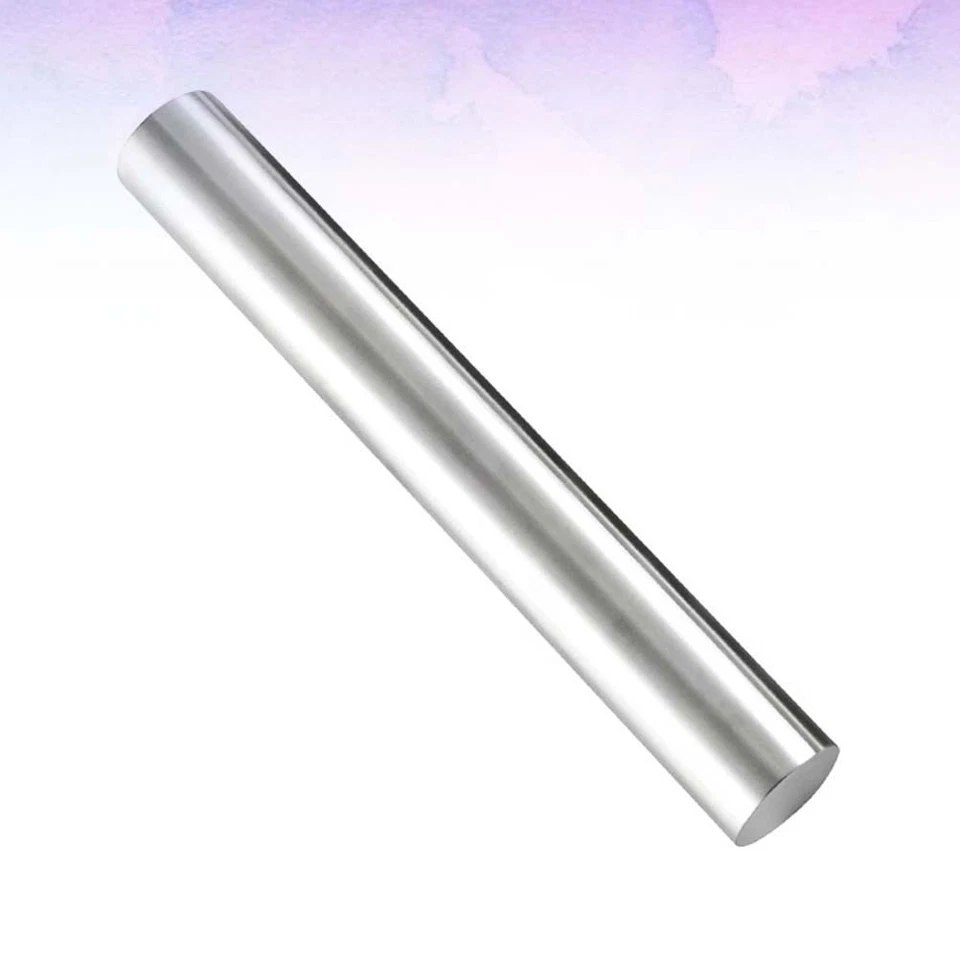 Mattarello Piccolo in Acciaio Inox Pastry Made Rolling Stain Perno D'argento - Immagine 3 di 4