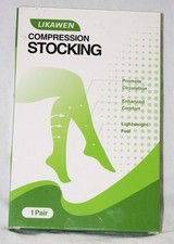 1 pair sheer compression stockings nude small knee high women
