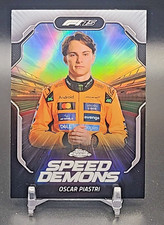 2025 Topps Chrome Formula 1 F1 Oscar Piastri Speed Demons Refractor Insert SD-4