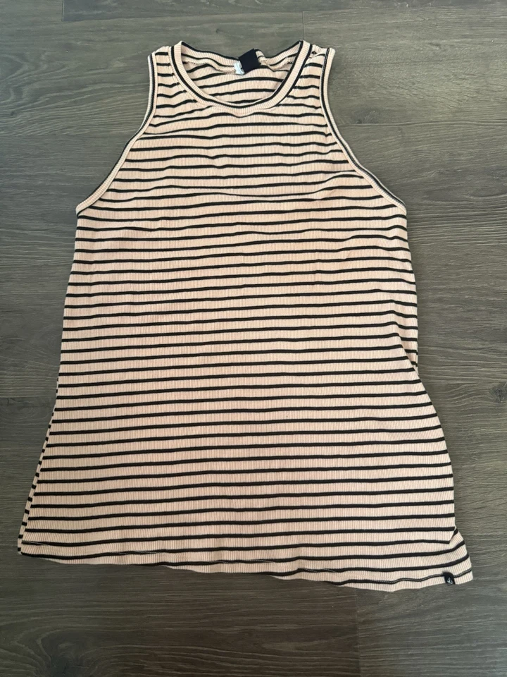 Volcom Women's Striped Tank Top Beach Casual Comfy Size M - Image 2 of 4