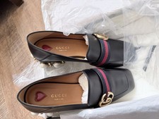 Gucci shoes black heals with pearls size 38