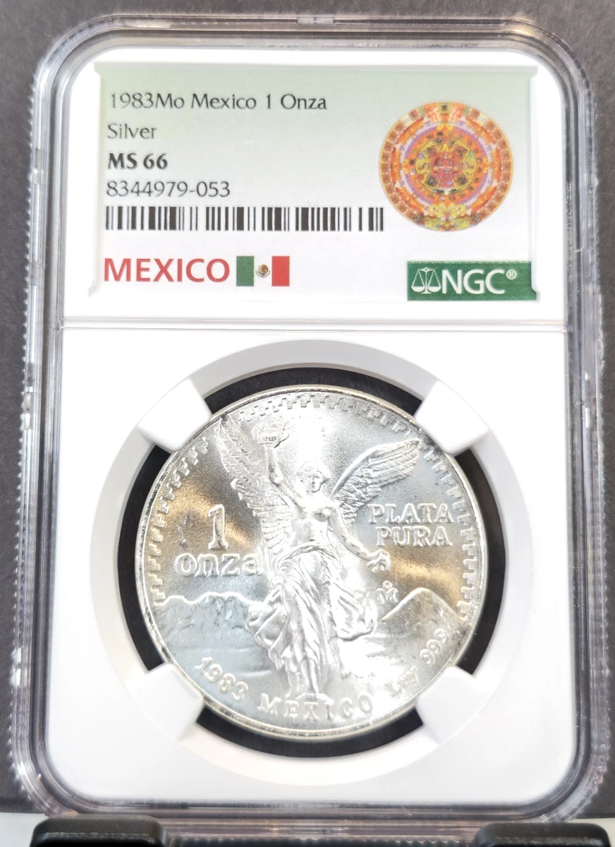 【美品】1983年 メキシコ 1オンス銀貨 楽天市場】1983年メキシコ1オンス銀貨リベルタッド・オンサスBU UNC