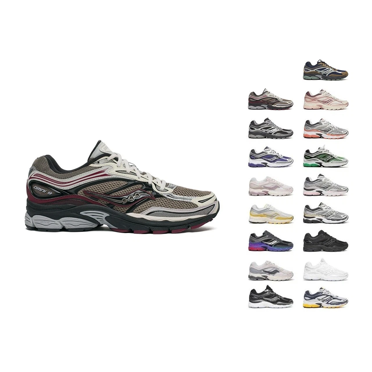 Saucony Originals Progrid Omni 9 (Various Colors 2) Men's Retro Running Shoes