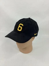 Nike Trek 6 Cap Hat Black Cycling Mountan Bike Strapback Adjustable RARE EUC