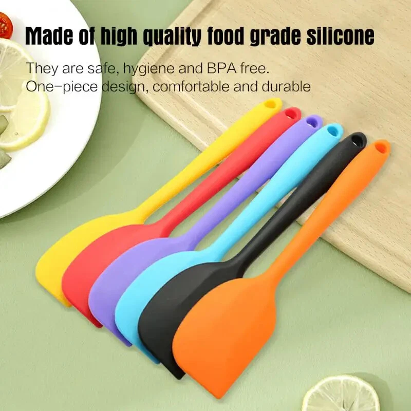 Kitchen Spatula Silicone Utensils Set of 1 Heat Resistant Rubber for Baking Cook