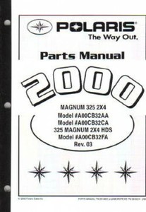 2000 Polaris Magnum 325 2X4 ATV Parts Manual : 9914935 | eBay