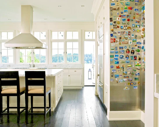 Galvanised Magnetic Board / Notice Board Flat Sheet Metal DIY Kids Magnet Board - Image 3 of 4