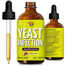 Yeast Infection Treatment for Dogs – Ear Infection Drops & Allergy Relief – 2 Oz