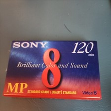SONY standard grade MP Video 8 120 min Blank Tape