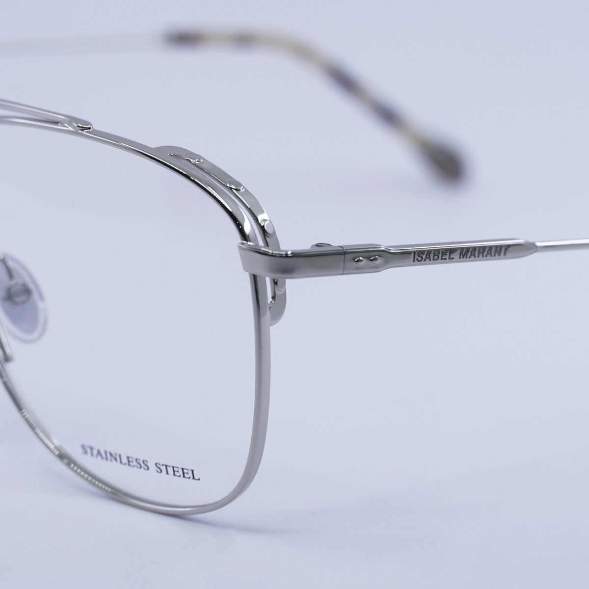 Isabel Marant IM 0057 0010 00 Aviator Eyeglasses 56mm - Palladium Isabel Marant Glasses IM-0175 807 main image 2