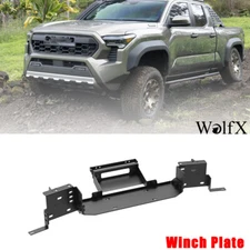 Front Bumper Winch Plate Mount For 2024-2025 Toyota Tacoma Texture Winch Plate