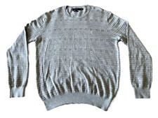 Polo Ralph Lauren - Men's Medium Gray Pima Cotton Winter Pattern Sweater