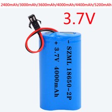 1x New 3.7v 4.4Ah 2P Li-ion Rechargeable Battery Pack with 2.0Pin JST-PH Plug