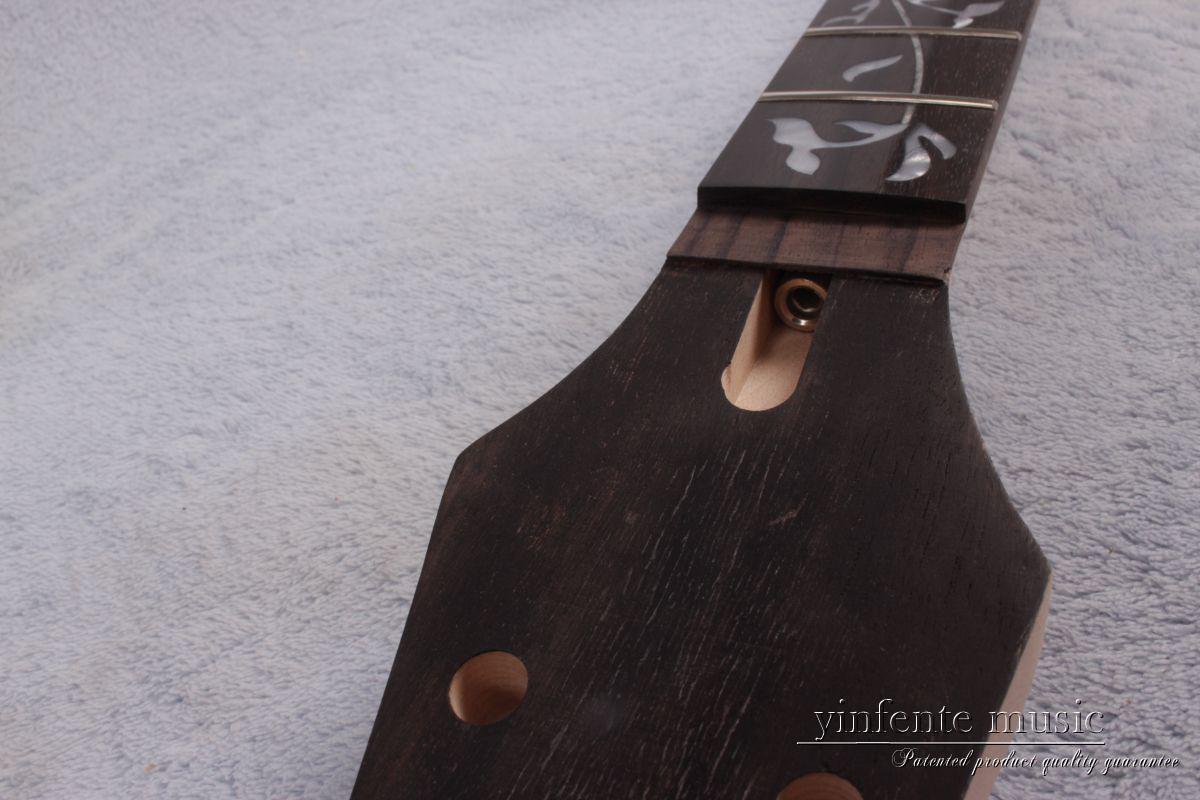 Maple guitar neck replacement 22 fret 25.5 inch Vine Inlay Jackson Head