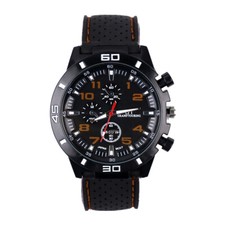 Mens Sports Watches Wrist Watch Gents Quartz Digital Fashion Gift Black