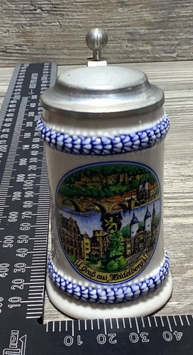 Vintage 90s Miniature Simon Peter Gerz Hillscheid Germany Mini Lidded Beer Stein - Picture 21 of 22
