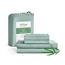 King Sheet Set, 100 Rayon Derived from Bamboo, 4-Piece, 16 Inch Deep Pockets...