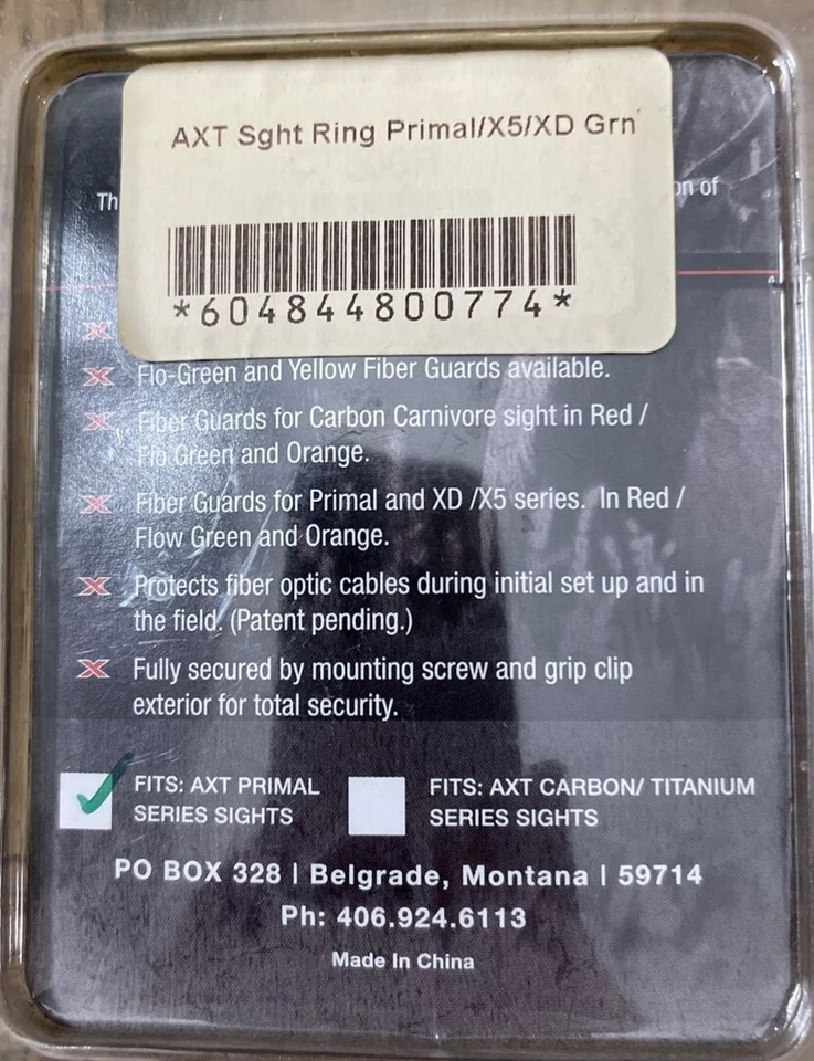 HD Fiber Guard Archery AXT Sight Ring Primal Hunting-Brand New-SHIPS N 24 HOURS - Image 3 of 4