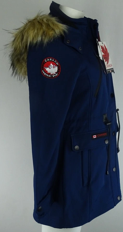 Casaco de inverno feminino casca macia Canada Weather Gear - Imagem 2 de 4