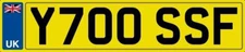 YUSUF NUMBER PLATE Y700 SSF REG YOUSEF YUSIF YOUSAF YOUSIF YOUSOF YOUSSEF YUSEF