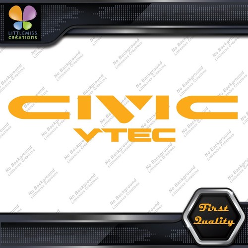Compatible With Honda Civic Vtec Cars Tuning Racing JDM Vinyl Decals Stickers - Picture 39 of 85