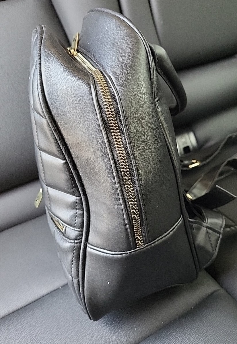 LONDON FOG COLLECTION BACKPACK, Black Jael Quilted Brand New 