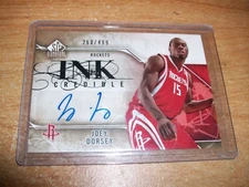 2009-10 Upper Deck Ink Basketball Joey Dorsey Auto Card /499 Houston Rockets