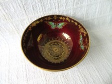 VINTAGE CROWN DEVON FIELDINGS SYLVAN LUSTRINE BUTTERFLIES BOWL 137gs