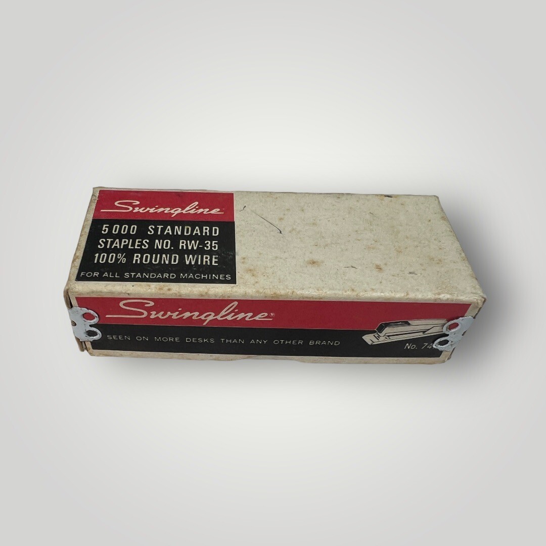 VINTAGE Swingline No.RW35 Staples in Original Box of 5000 New And
