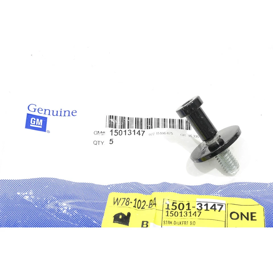 Kit de golpeador de jamba de puerta OEM NUEVO con lavadora derecha o izquierda Camaro Firebird 15013147 Foto 2 de 4