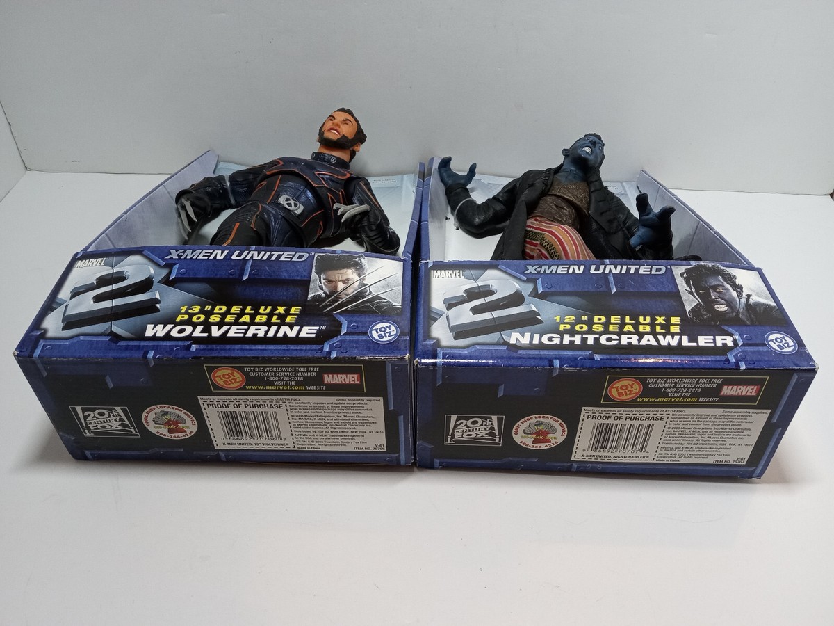 ⭐︎TOYBIZ 2セット⭐︎ ハルク•X-MEN2ナイトクローラー NEW LOT 2 MARVEL X-MEN 2 MOVIE FIGURES 12