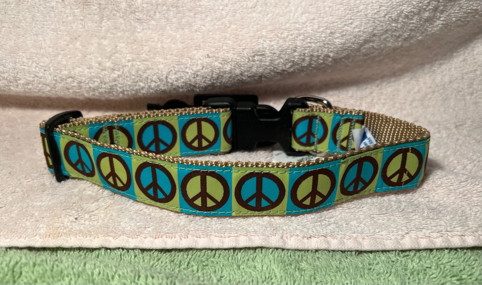 NEW! Preston Ribbon Dog Collars - Made in the USA - PEACE