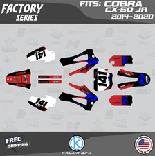 Graphics Kit for COBRA CX50 JR 2014-2021  Factory Series - Red