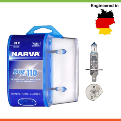 NARVA H1 Globe 12V 55W Blue Plus 90 2 Pack For Peugeot 206 1.6  16V i