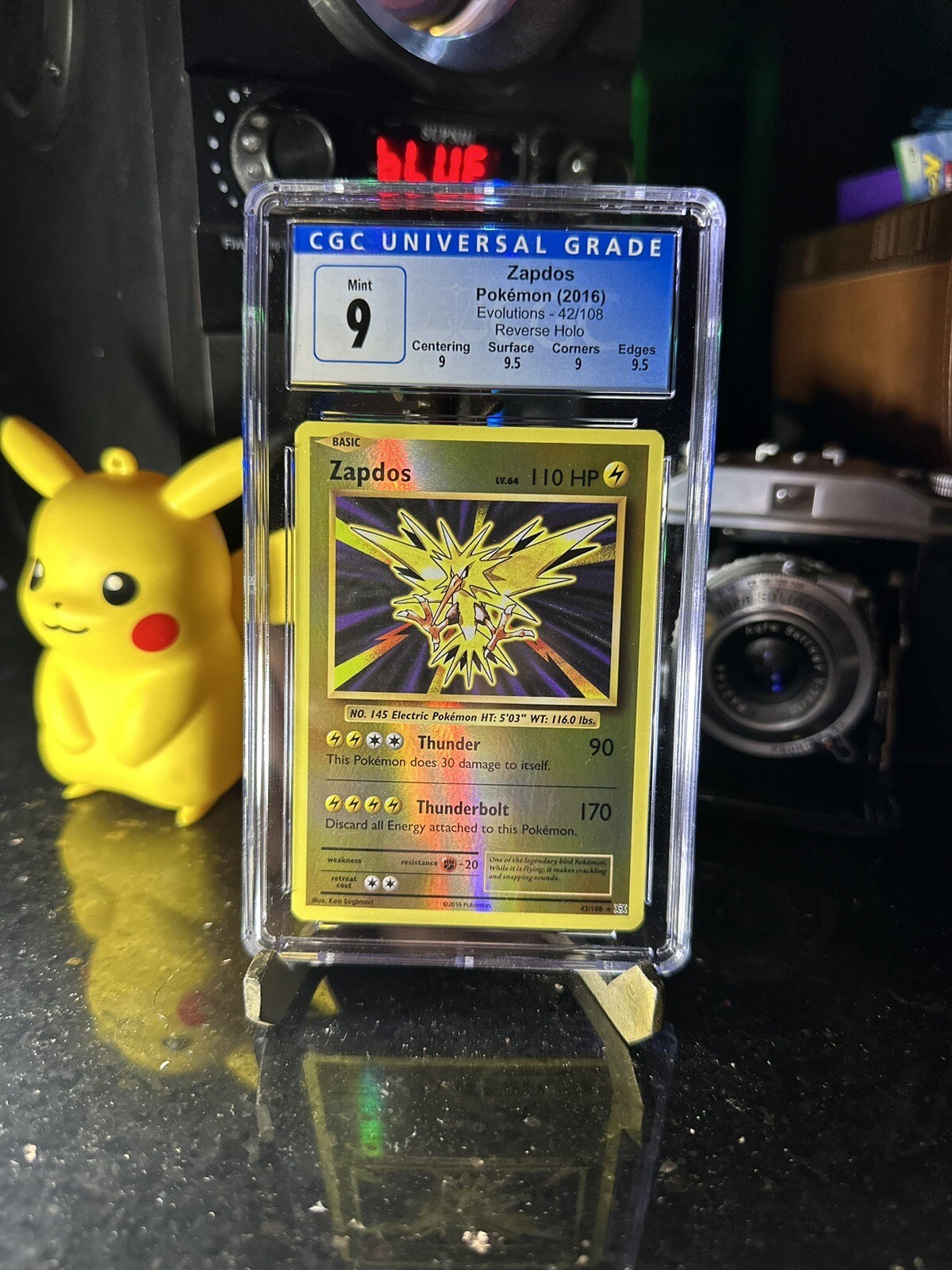 Pokémon TCG Zapdos XY Evolutions 42/108 Reverse Holo Holo Rare CGC 9 eBay
