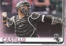 WELLINGTON CASTILLO 25/25 TOPPS MINI PINK ON DEMAND CHICAGO WHITE SOX #613 2019
