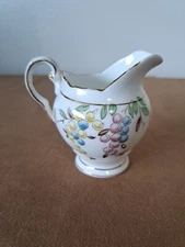 English Bone China Tuscan Creamer Floral Gold 3.25 Inch
