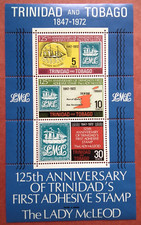 Trinidad & Tobago (1972) 125 Years of Stamps  / Ships / Maps - Mint (MNH)