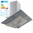 Airforce F15A 90 XSTRA RLN Wandhaube Edelstahl Glas Schwarz 90 cm