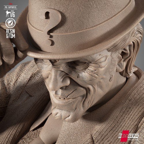 3D Resin Printed Riddler Statue - Unpainted Unassembled Model Kit - Picture 9 of 11