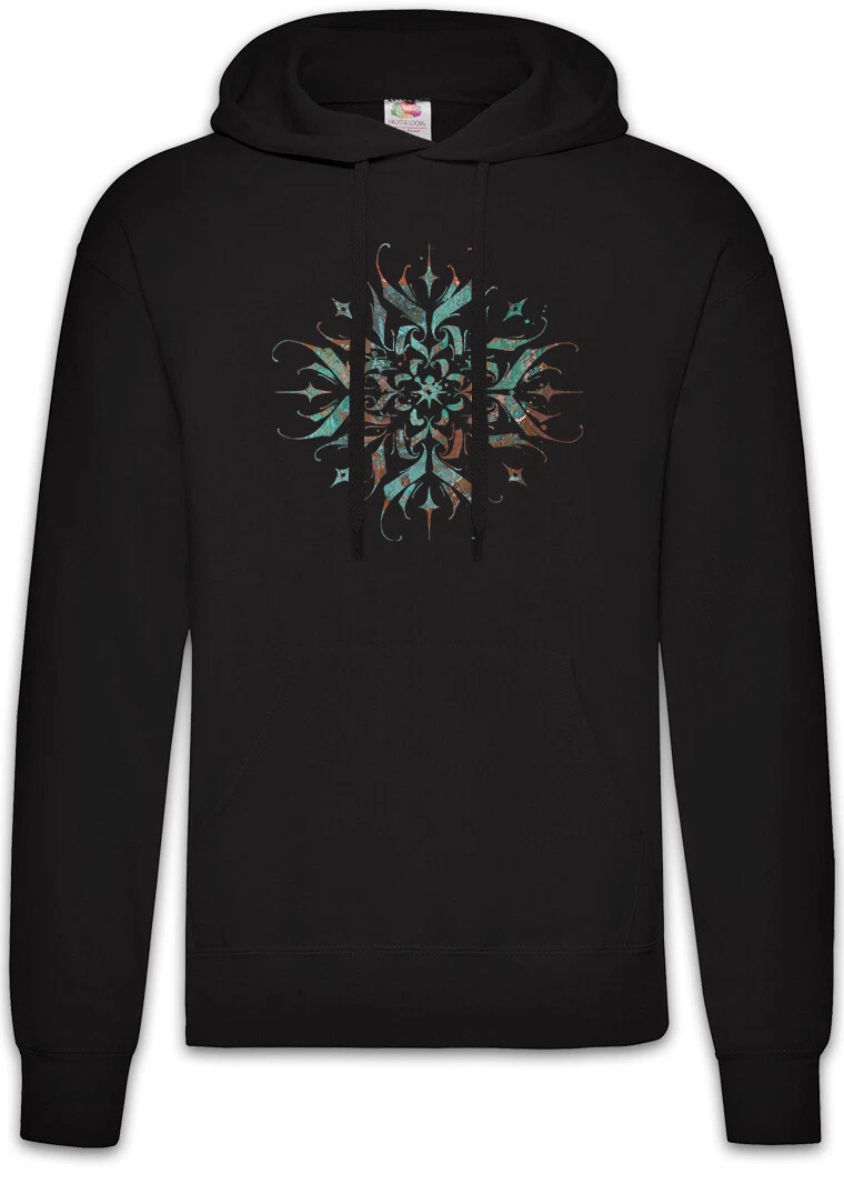 Tattoo Abstract Hoodie Pullover Random Abstract Art Colourful Forms Form