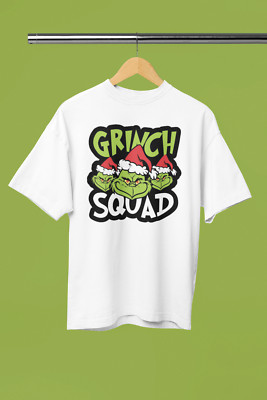 Join the Fun with Our Grinch Squad T-Shirt   Perfect for Festive Shenanigans!