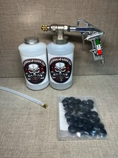 Pro Undercoating Spray Gun with 1 360* Wand, 2 Quart Bottles, and 50 Rust Plugs