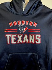 NFL Houston Texans Girls Large 10/12 Sweatshirt Hoodie Glitter Logo NWT