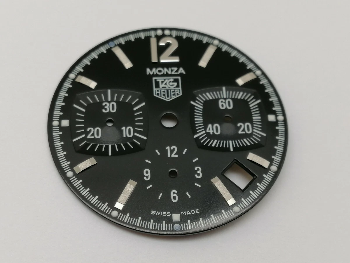 TAG HEUER MONZA CR2110 AUTO CHRONO WATCH BLACK DIAL 31 MM GOOD