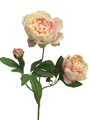 Künstlicher Pfingstrosenstecker ca. 70 cm (Peony) Duchesse de Nemours Kunstblume